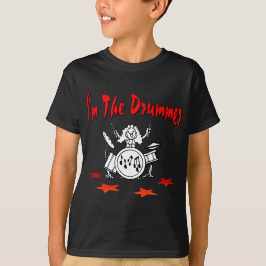 Ik ben de Drummer T-shirt (Voorkant)