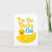 Ik ben de Ducky One Birthday Kaart (Voorkant)