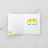 Ik ben de Ducky One Birthday Kaart (Binnen)