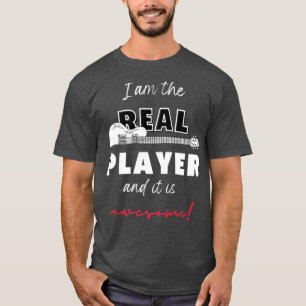 Ik ben de echte gitaarspeler Design 1 T-shirt