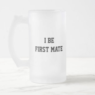 Ik ben de eerste moeder. Zwart-wit. Matglas Bierpul