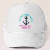Ik ben de eerste muizenwagen. trucker pet (Voorkant)