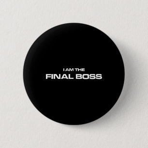 Ik Ben De Eindbaas - Mma Kickbokser Ronde Button 5,7 Cm