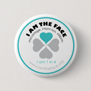 IK BEN DE FACE Blue Button