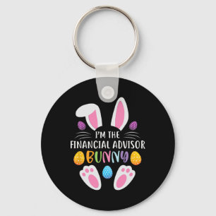 Ik ben de financieel adviseur Bunny Funny Pasen Da Sleutelhanger