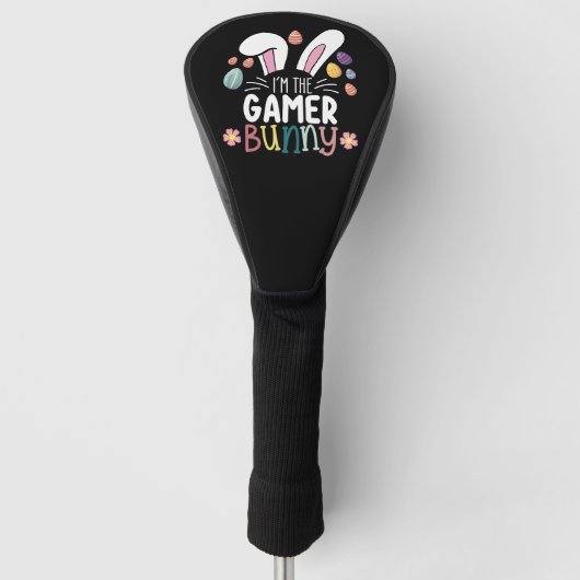 Ik ben de Gamer Bunny Gaming Pasen Matching Golfheadcover (Voorkant)