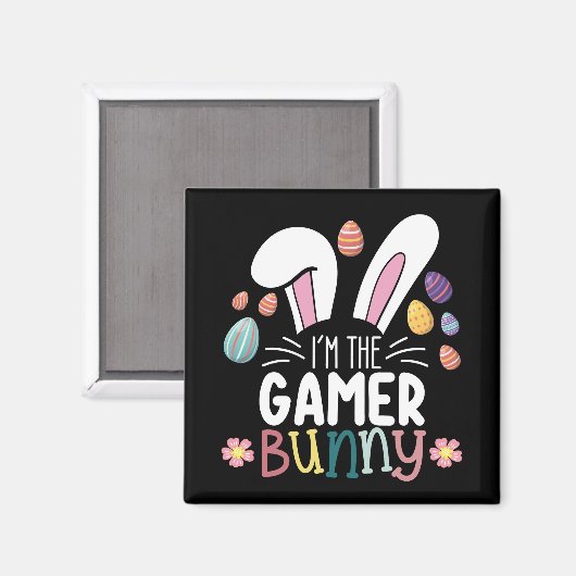 Ik ben de Gamer Bunny Gaming Pasen Matching Magneet (Voorkant / Achterkant)