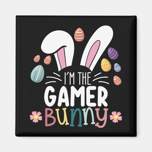 Ik ben de Gamer Bunny Gaming Pasen Matching Magneet (Voorkant)