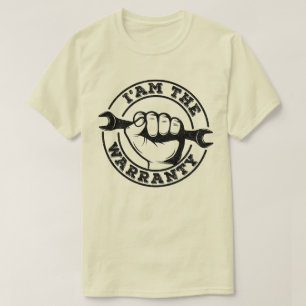 Ik ben de garantie dieselmachinist garantie humor t-shirt