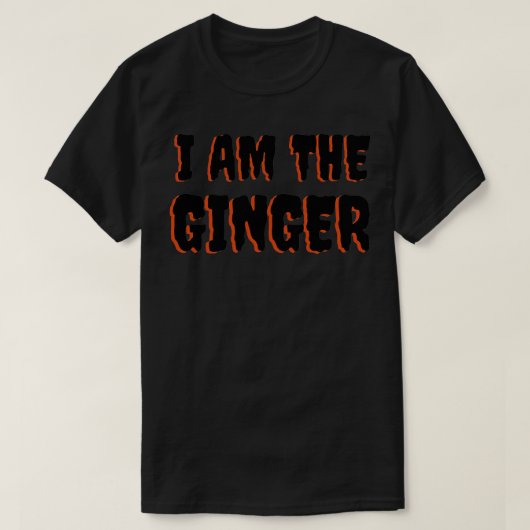 Ik ben de gember t-shirt (Design voorkant)