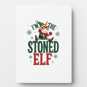 Ik ben de gestoneerde elf vintage kerst dabbing ee fotoplaat