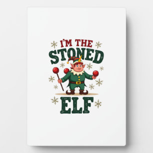 Ik ben de gestoneerde elf vintage kerst dabbing Un Fotoplaat