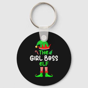 Ik ben de Girl Boss Elf Kerst Grappig Familie Matc Sleutelhanger