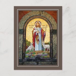 "IK BEN DE GOEDE HERDER" John 10:11 Mozaïek Art Briefkaart
