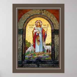 "IK BEN DE GOEDE HERDER" John 10:11 Mozaïek Art Poster