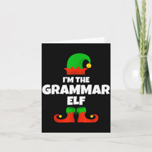 Ik ben de Grammaticade Elf Familie Pyjama Kerst En Kaart
