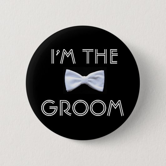 Ik ben de Groom Button (Voorkant)