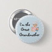Ik ben de grootmoeder ronde button 5,7 cm (Voorkant /achterkant)