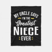 Ik ben de grootste nicht ooit fleece deken (Voorkant)