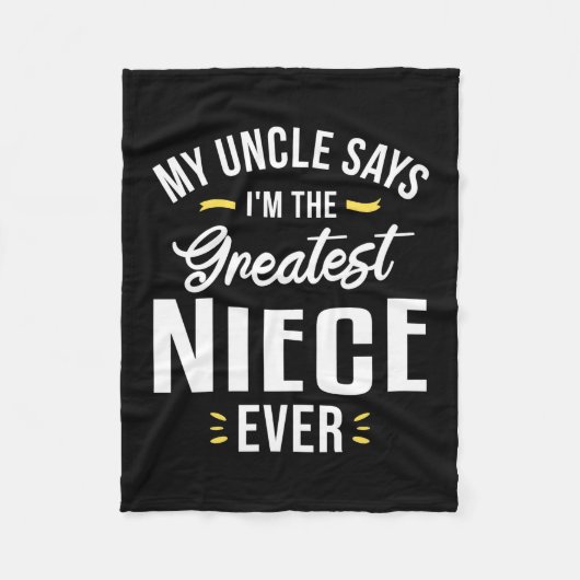 Ik ben de grootste nicht ooit fleece deken (Voorkant)