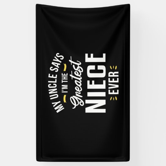 Ik ben de grootste nicht ooit spandoek (Verticaal)