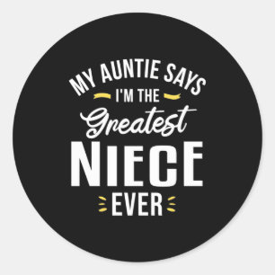 Ik ben de grootste nichtesvers ronde sticker