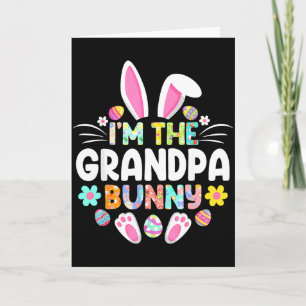 Ik ben de grootvader Bunny Funny Pasen Familie Mat Kaart