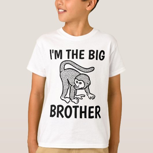 IK BEN DE GROTE BROEDMONKEY T-Shirts (Voorkant)