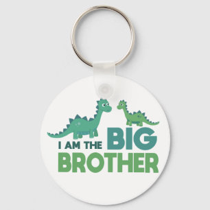 Ik ben de grote broer cartoon dinosaur sleutelhanger