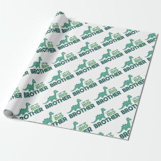 Ik ben de grote broer schattige dinosauruscartoon cadeaupapier