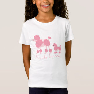 Ik ben de grote zuster Franse Poodles T-shirt