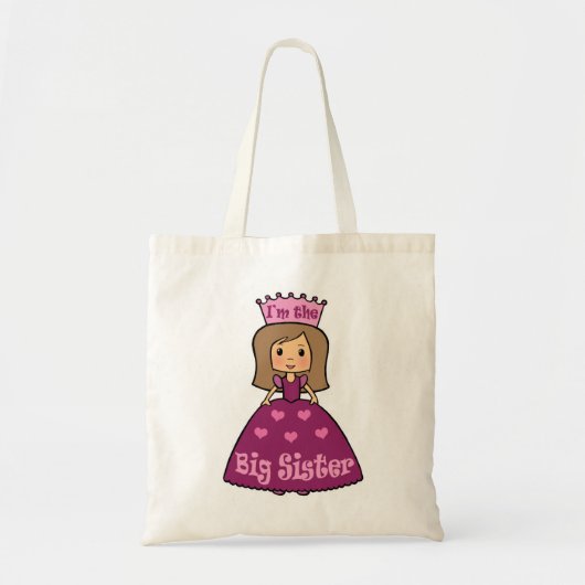 Ik ben de grote zuster tote bag (Voorkant)