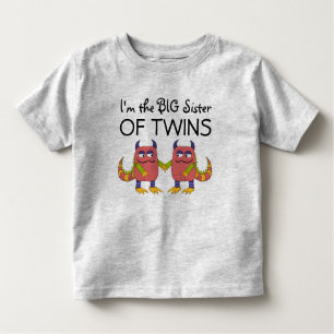 Ik ben de grote zuster van Twins Kinder Shirts