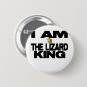 Ik ben de hagedikoning ronde button 5,7 cm (Voorkant /achterkant)