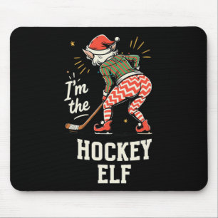 Ik ben de hockey-elf leuk bijpassend familie kerst muismat