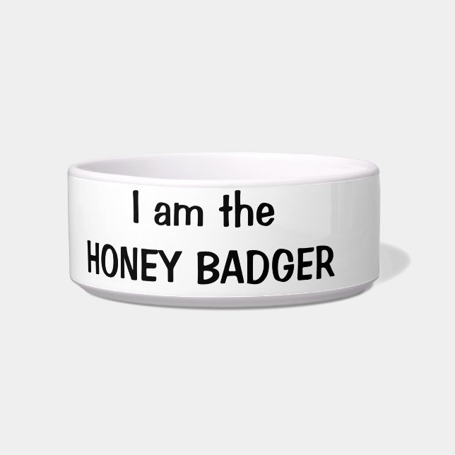 Ik ben de Honey Badger Pet Dish Voerbakje (Links)