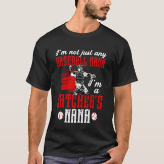Ik ben de honkbalvanger Nana van een honkbalvanger T-shirt