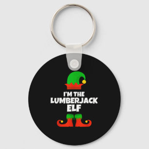 Ik ben de Houthakkers Elf Familie Pyjama Kerst Pre Sleutelhanger
