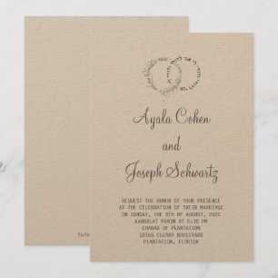 Ik ben de huwelijksuitnodiging van mijn geliefde kaart