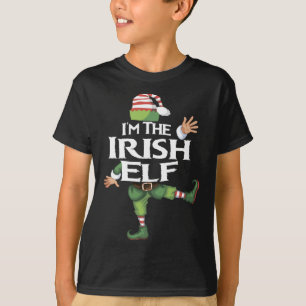 Ik ben de Ierse Elf Kerstmis Elf Xmas Elf Squad Co T-shirt