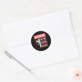 Ik ben de ijzerbewerker ronde sticker (Envelop)