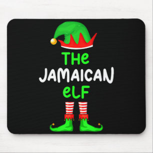 Ik ben de Jamaicaanse Elf Jamaica Kerstmis Grappig Muismat