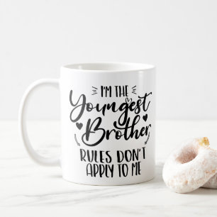 Ik ben de jongste broer, regels gelden niet voor m koffiemok