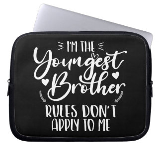 Ik ben de jongste broer Sarcasische broer Cool Laptop Sleeve