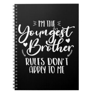 Ik ben de jongste broer Sarcasische broer Cool Notitieboek