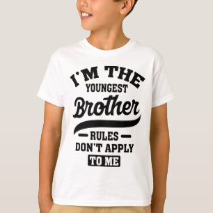 Ik ben de jongste regels die niet op mij van toepa t-shirt