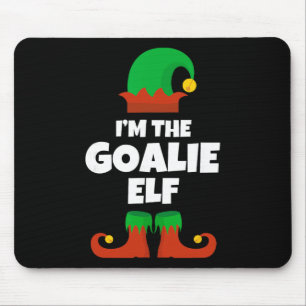 Ik ben de keeper elf familie pyjama kerst hockey muismat