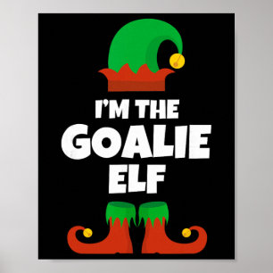 Ik ben de keeper Elf Familie Pyjama Kerstmis Hocke Poster