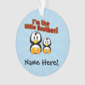 Ik ben de Kleine Broeder 2 Pinguïns Ornament (voorkant)