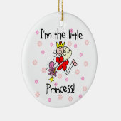 Ik ben de kleine prinses keramisch ornament (Rechts)